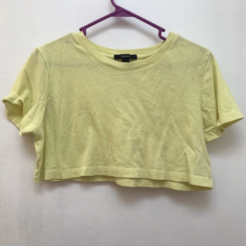 Neon Yellow Crop Top